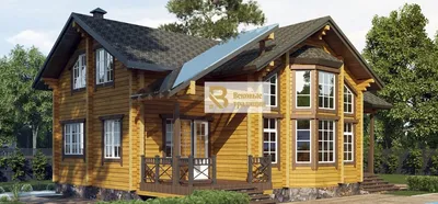 Проекты домов из клееного бруса до 100 кв м, заказать в Москве –  «Srub.Store»