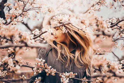Молодые красивые девушки оплетки и в цветущем весны на поле Стоковое  Изображение - изображение насчитывающей удерживание, жизнь: 173450371