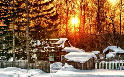 Настоящая русская зима - красивые фото