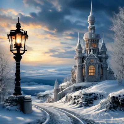 Февральский зимний пейзаж - красивые картины русской природы художников  России