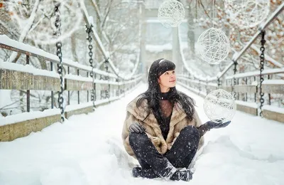 Зимняя фотосессия – лучшие идеи и позы для съемки зимой | Блог школы  Станислава Миронова