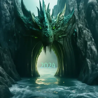 Год Дракона 2024 - картинки и открытки (часть 3) | Волшебный мир  иллюстраций | Дзен