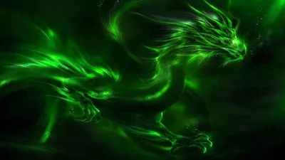 Зеленый дракон обои - 67 фото