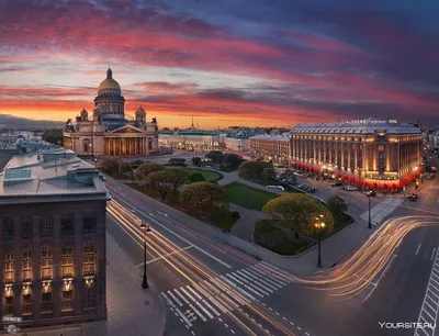 Красивый взгляд ночи Санкт-Петербурга, России Стоковое Фото - изображение  насчитывающей открытка, церковь: 60690532