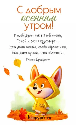 Картинки с добрым утром хорошего дня прекрасного настроения осенние красивые  (58 фото) » Картинки и статусы про окружающий мир вокруг