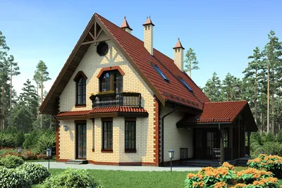 Проекты домов из кирпича - лучшие проекты кирпичных домов в Украине | DOM4M  Украина