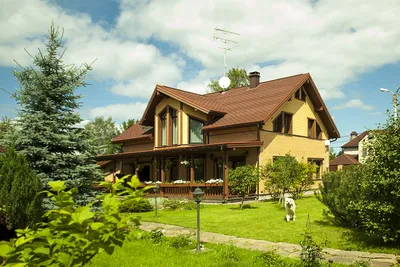 Фото красивых домов с мансардой » Современный дизайн на Vip-1gl.ru