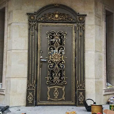 Красивые металлические двери фото фотографии