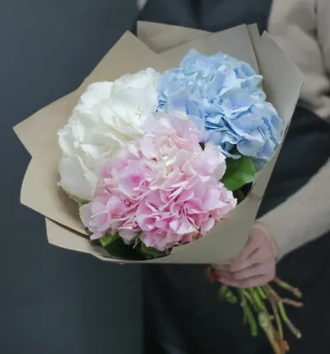 Букет из голубых цветов - купить в интернет-магазине в Москве