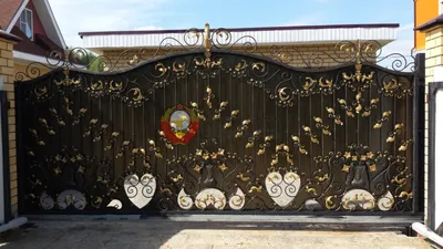 Кованые ворота откатные красивые от Кузнец Клин
