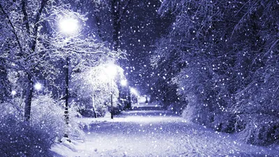 Зимнее волшебство: картина красивого снега