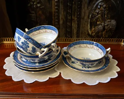 Набор посуды 24 товара KREM , столовый сервиз на 6 персон , набор тарелок ,  красивый фарфор TULU Porselen | Купить с доставкой в интернет-магазине  kandi.ru