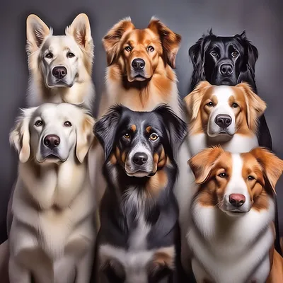 🐼пушистый и красивые собаки и …» — создано в Шедевруме