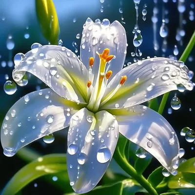 Красивые цветы лилии на белом фоне :: Стоковая фотография :: Pixel-Shot  Studio