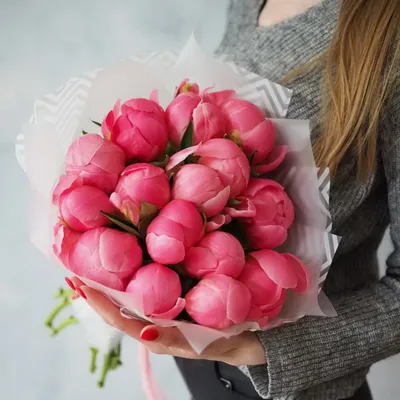 Букет из пионов разных сортов - заказать доставку цветов в Москве от Leto  Flowers