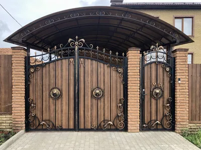 Красивые въездные ворота для частного дома купить по цене 1878 руб в  Реутове от производителя