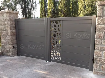 Кованые ворота откатные Арт.ВХКО-29 купить в Москве — Кованый Двор