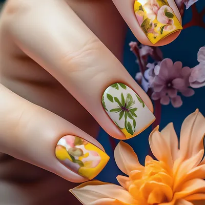 Нежный маникюр на коротких ногтях