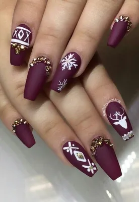 Модный маникюр зима 2017-2018 – 100 фото новинок зимнего маникюра | Nail  art, Beauty nails design, Festival nails