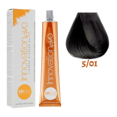 Bbcos Keratin Color Крем-краска для волос 4/75 каштановый натуральный  шоколадный, 100 мл | Купить в Украине - Amoreshop