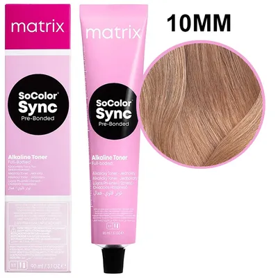 Купить щелочная безаммиачная краска 10mm очень-очень светлый блондин мокка  мокка matrix socolor sync, 90 мл для профессионалов в Москве