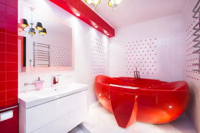 Красная ванна фото фотографии