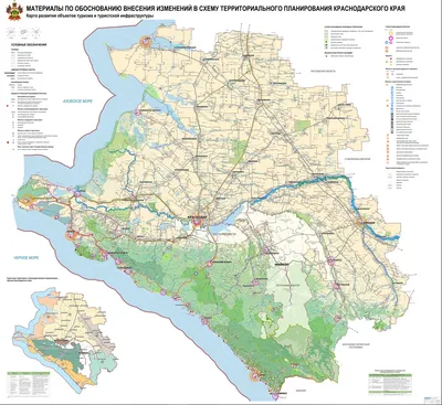 Спутниковая карта Краснодарского края