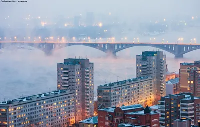 Зимний Красноярск