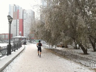 Красноярск, набережная Енисея. Зима, …» — создано в Шедевруме