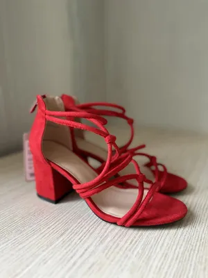 НОВЫЕ красные босоножки 39 шпильки красные туфли 39 босоножки с пяткой: 600  грн. - Босоножки Киев на Olx