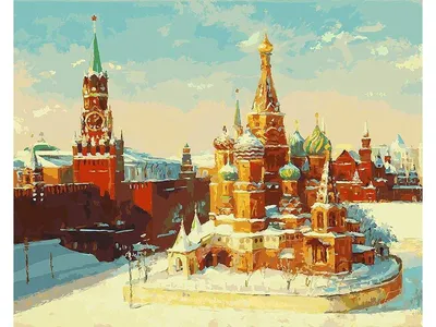 Mikhail Germashev «Moscow Kremlin in winter» | Oil on canvas… | Flickr