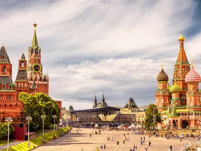 Силуэт Москвы Кремля и красной площади Стоковое Изображение - изображение  насчитывающей культура, наследие: 33437057