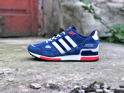 Зимние Кроссовки Adidas ZX 750 цвет Синий цвет Синий