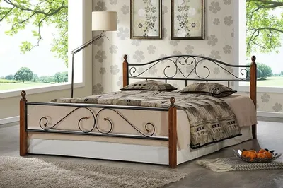 Кованая кровать Francesco Rossi Лацио с двумя спинками – купить в Москве,  цены в интернет-магазине «МногоСна»