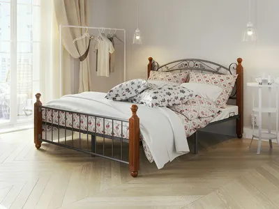 Кованая кровать Francesco Rossi Сандра с одной спинкой – купить в Барнауле,  цены в интернет-магазине «МногоСна»