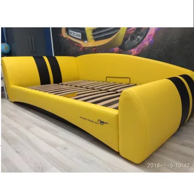 Мягкая кровать-машина CARBON для подростковой мебели | Мебель для подростков  и детских комнат
