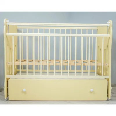 Детская кроватка Babyton прямоугольная, поперечный маятник (белый) купить  по цене 6909 ₽ в интернет-магазине Детский мир