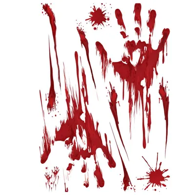 Кровавые следы на полу, на хэллоуинском окне, кровавые украшения для  Хэллоуина в помещении и на улице – лучшие товары в онлайн-магазине Джум Гик