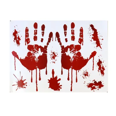 Кровавые следы на полу, на хэллоуинском окне, кровавые украшения для  Хэллоуина в помещении и на улице – лучшие товары в онлайн-магазине Джум Гик