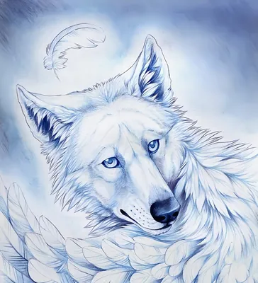 Волк с красными очками и очень …» — создано в Шедевруме