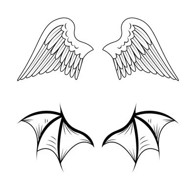 Крылья ангела без фона в png (пнг) формате