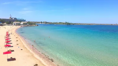 Пляжи в Черноморском и Межводном, Крым