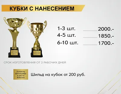 КУБКИ ЕСТЬ В НАЛИЧИИ ДЛЯ НАГРАД В АССОРТИМЕНТЕ