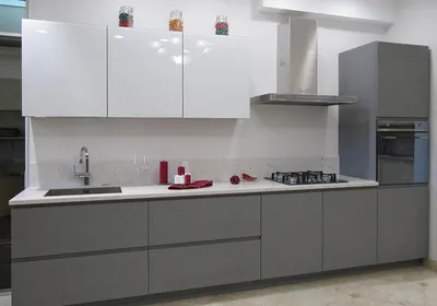 Кухня крашенный МДФ White gray с пазом (ID#1115548203), цена: 8300 ₴,  купить на Prom.ua