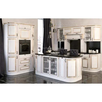Белая кухня Монтичелли без патины в неоклассическом стиле | проект с фото в  интерьере