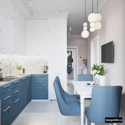 Кухня с 9 кв м: дизайн с серыми и белыми фасадами, угловым гарнитуром и  холодильником (10 фото)