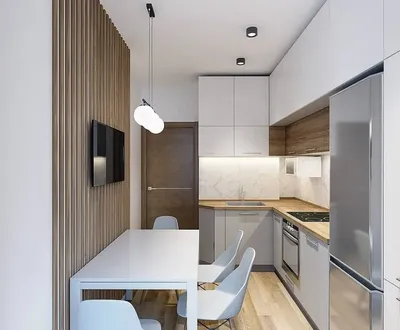 Кухня 9 кв метров дизайн в Казани в современном стиле