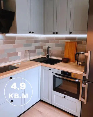 Заказать кухонный гарнитур угловой 9 кв м по индивидуальным размерам в СПб