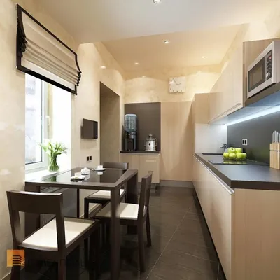 Идеи дизайна кухни 9 кв м - планировка, дизайн, зонирование и оформление  интерьера кухни (90 фото)