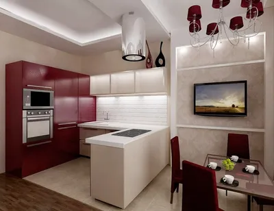 Дизайн кухни 13 кв м - проекты интерьеров +55 фото примеров